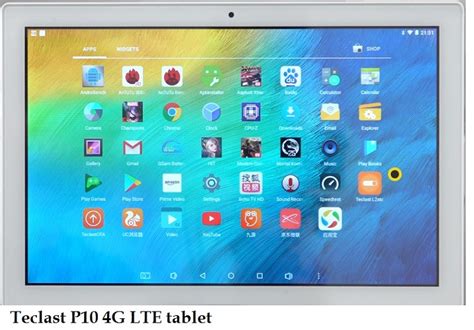 Teclast P10 4G LTE tablet specs