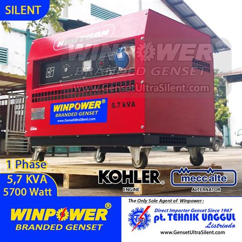 Genset Kohler 6 KVA Silent Mecc Alte 5000 Watt HK7500SP Jual Genset