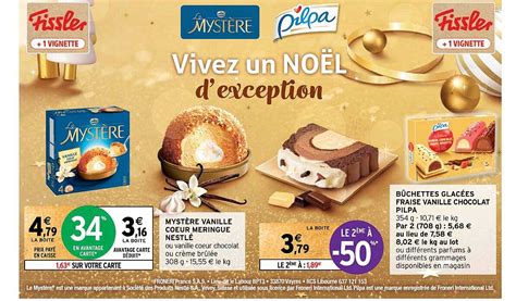 Promo Myst Re Vanille C Ur Meringue Nestl B Chettes Glac Es Fraise