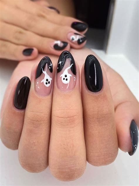 Hauntingly Adorable Ghost Nail Designs For Halloween