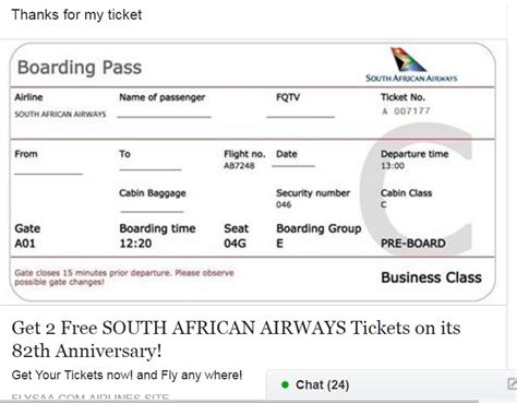 Saa Warns Against Free Ticket Scam Bedfordview Edenvale News