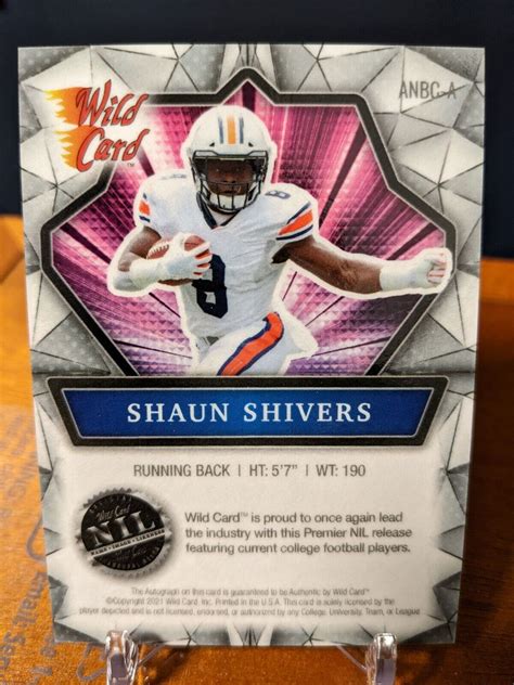 Shaun Shivers Auto Rookie 2021 Wild Card Alumination ANBC A Black Ink