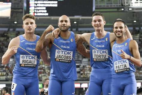 Itália leva prata no revezamento 4x100m no Mundial de Atletismo