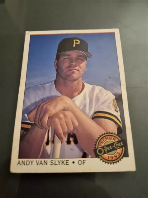 BASEBALL CARD 88 Andy Van Slyke Pittsburgh Pirates 1993 O Pee Chee Co