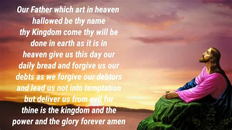 Our Father Prayer The Lords Prayer Catholic Prayers