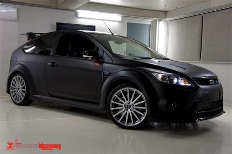 Ford Focus Rs Matte Black Vinyl Wrap Rs500 Replica Carbon Demon