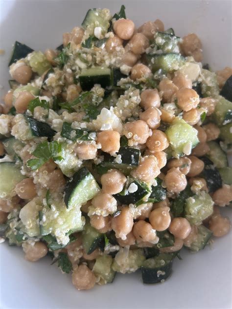 Cucumber Chickpea Salad Directions Calories Nutrition More Fooducate