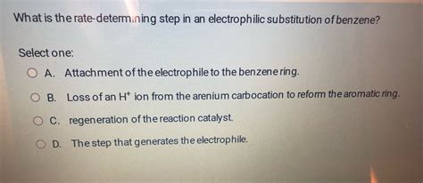 Answered What Is The Rate Determining Step In An Bartleby