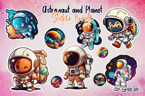 Astronaut Stickers