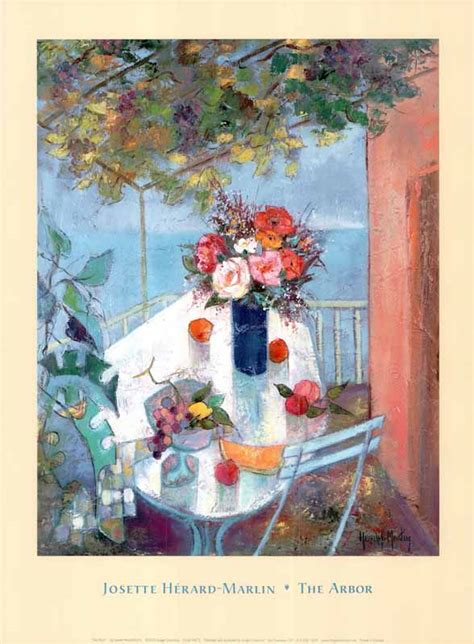 The Arbor By Josette Herard Marlin 15 X 20 Inches Art Print