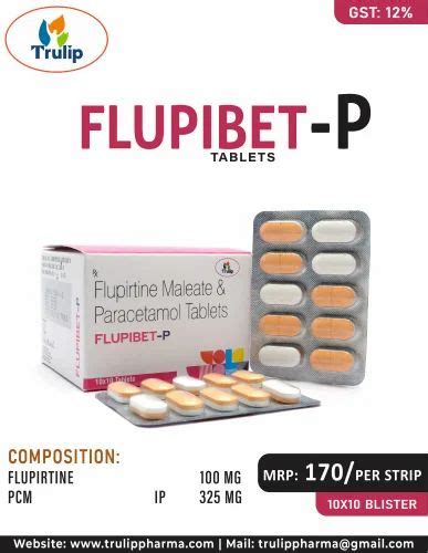 Flupirtine Maleate And Paracetamol Tablets Mg X Capsules At