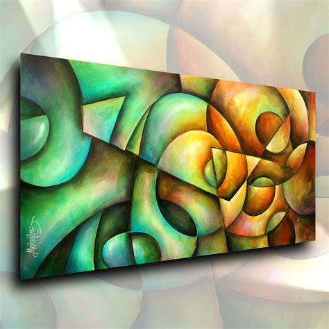 Modern Abstract Art Contemporary Giclee Canvas Print Of A Michael Lang