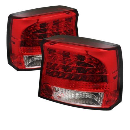 Dodge Charger Led Red Clear Tail Lights