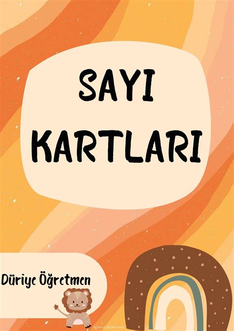 Sayı Kartları Sayı Posterleri Okul Öncesi Düriye Öğretmen 🌵