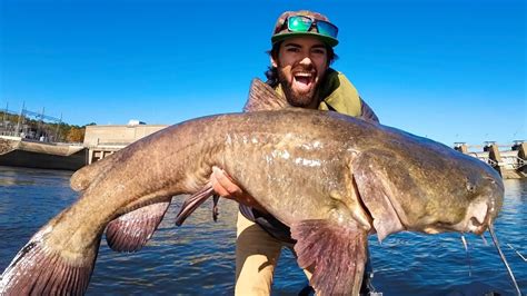 2 HOURS Of Battling GIANT CATFISH Beneath A RAGING SPILLWAY BIGGEST