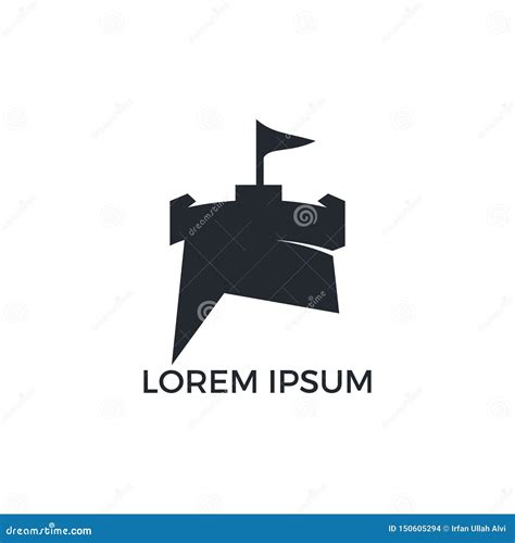 Vector Del Concepto De Dise O Del Logotipo Del Castillo Ilustraci N Del