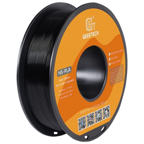 High Speed Pla D Printer Filament Black Mm Geeetech