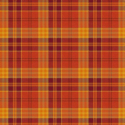 Large Uneven Plaid Flannel Kim Diehl Orange Plaid Plaid