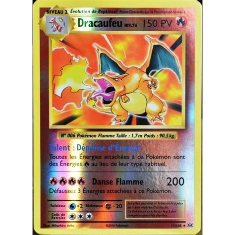 Carte Pok Mon Dracaufeu Niv Pv Holo Reverse Xy