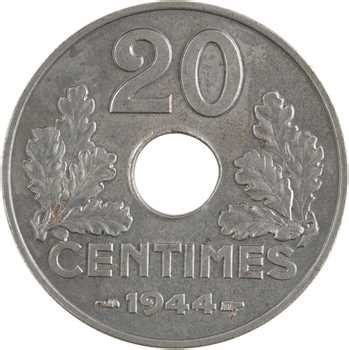 État Français 20 centimes fer 1944 Paris iNumis boutique numismatique