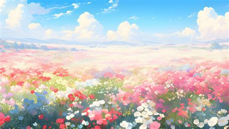 Beautiful Flower Field Desktop Wallpaper Flower Field Wallpapers