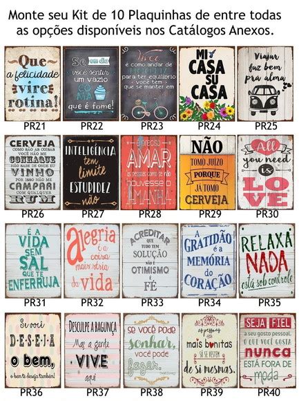 Placas Decorativas Frases Motivacionais Elo