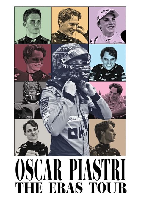 Oscar Piastri Eras Tour Poster In Formel Plakat Max