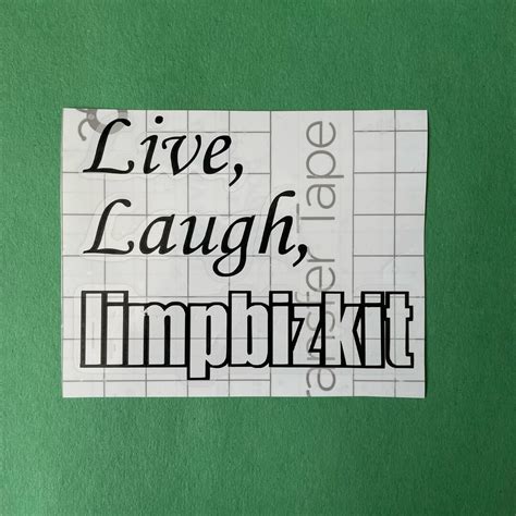 Live Laugh Limp Bizkit Car Decal Sticker Vinyl Limp Bizkit Fred