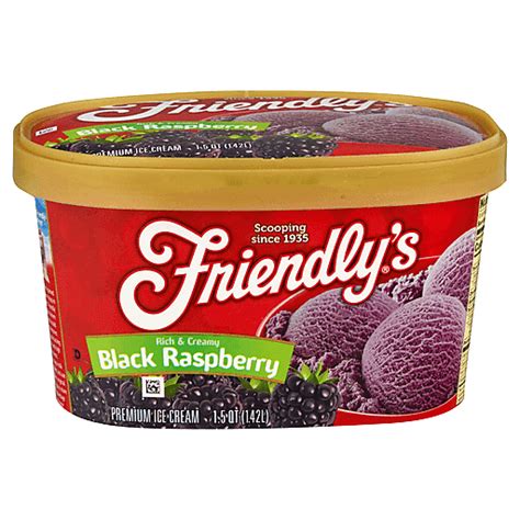 Friendly S Premium Black Raspberry Ice Cream 1 5 Qt Ice Cream Breens Market