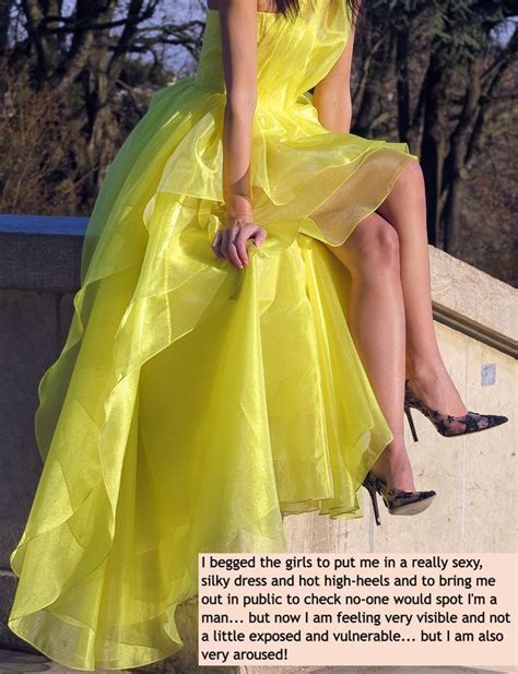 Formal Dresses Hot High Heels Silky Dress Sissy Captions Dream