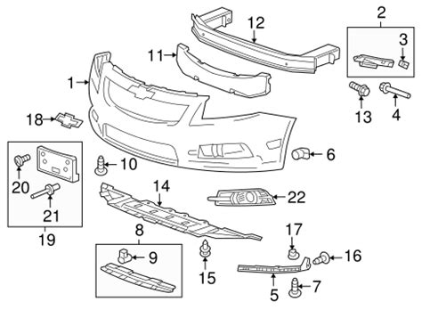 Bumper Components Front For 2014 Chevrolet Cruze GMPartsDirect