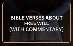 Top 20 Bible Verses About Free Will (With Commentary) - Scripture Savvy