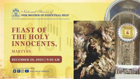 Baclaran Church Feast Of The Holy Innocents Martyrs YouTube