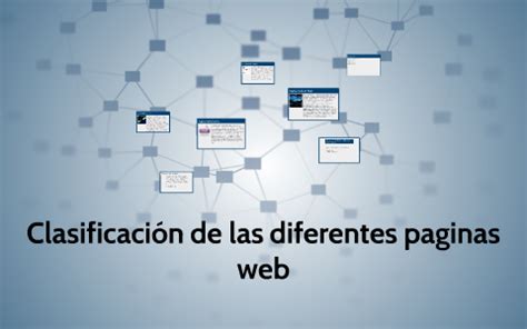 CLASIFICACION DE LAS DIFERENTES PAGINAS WEB By Fernando Aguilar On Prezi