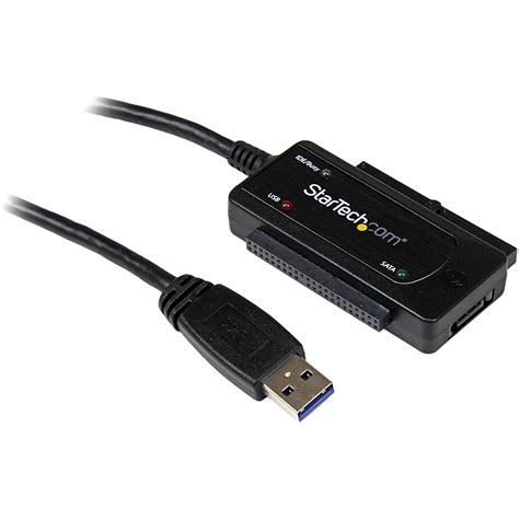 Startech Usb To Ide Sata Adapter Cable Black Usb Ssataide