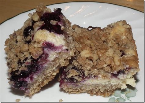 Baking And Boys Blueberry Cream Cheese Oat Bars