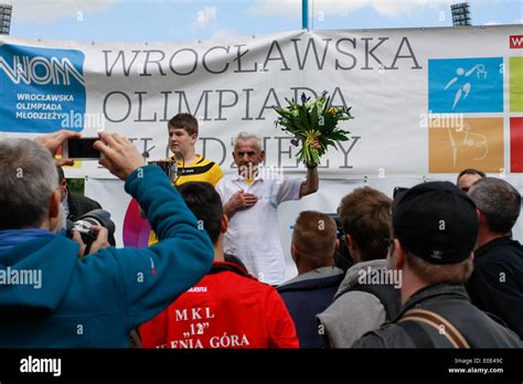 Wroclaw Poland 10th May 2014 104 Year Old Stanislaw Kowalski Pol