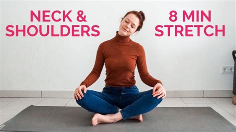 8 Min Seated Yoga Stretch For Neck Shoulders And Upper Back Yoga