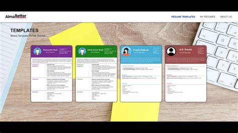 Alma Better Frontend Capstone Project Of Resume Builder Youtube
