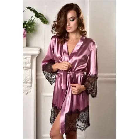 Sexy Lingerie Women Lady Silk Lace Robe Dress Babydoll Nightdress