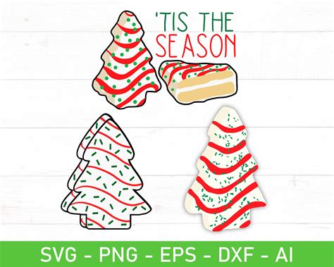 Christmas Tree Cake Svg Cake Christmas Tree Svg Tis The Season Svg