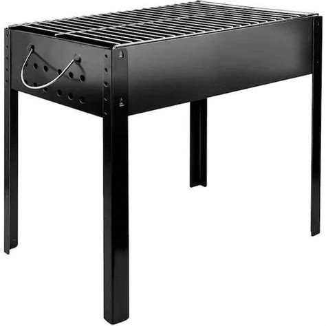 Outdoor Portable Charcoal Barbecue Grill In Grill Black Mini