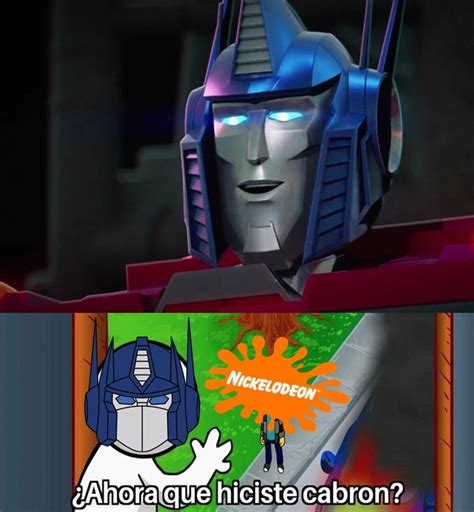 Cuando Optimus Prime Ve Su Cara En La Nueva Serie De Transformers