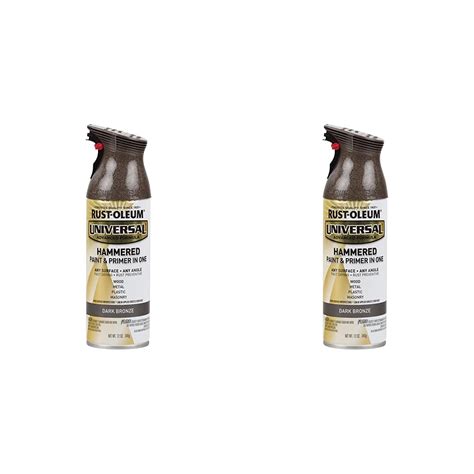 Rust Oleum 258199 Universal All Surface Hammered Spray Paint 12 Oz Dark Bronze Pack Of 2