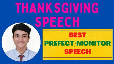 Vote Of Thanks Speech After Winning School Election Thanksgiving