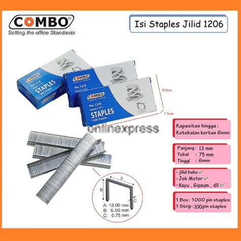 Jual Isi Staples Isi Stapler Jilid Necis Stapler Jilid