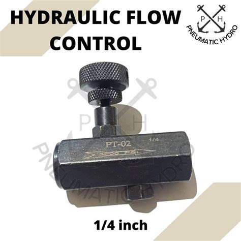 Jual HYDRAULIC FLOW CONTROL VALVE PT 02 Drat 1 4inch Di Lapak Pneumatic