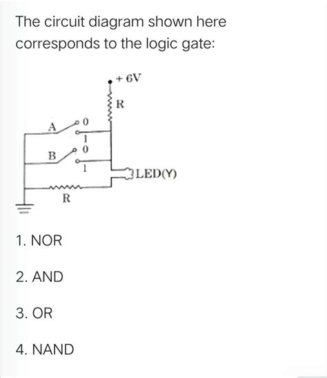 The Circuit Diagram Shown Here Corresponds To The Logic Gate Filo