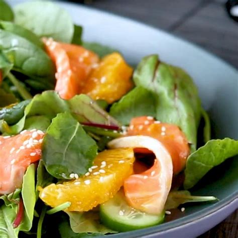 Recipe: Salmon Sashimi Soy and Orange Salad Recipe - Olivado