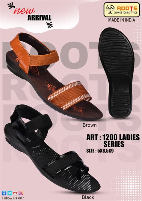 Printed Pu Ladies Flat Sandals Wedge Sandal At Rs 83pair In
